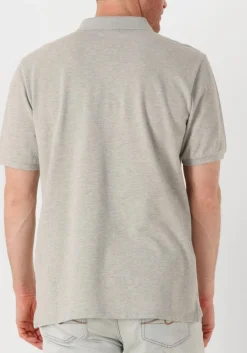 WOOLRICH lichtgrijze polo classic american polo lichtgrijs Best