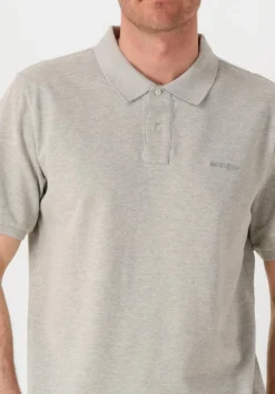 WOOLRICH lichtgrijze polo classic american polo lichtgrijs Best