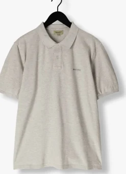 WOOLRICH lichtgrijze polo classic american polo lichtgrijs Best