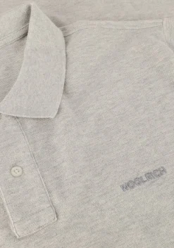 WOOLRICH lichtgrijze polo classic american polo lichtgrijs Best