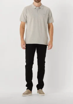 WOOLRICH lichtgrijze polo classic american polo lichtgrijs Best