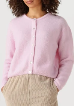 AMERICAN VINTAGE vest vitow cardigan lichtroze