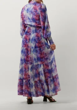 JANICE maxi jurk walter print lila