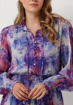 JANICE maxi jurk walter print lila