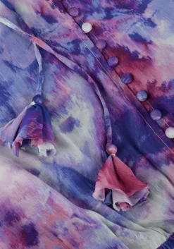 JANICE maxi jurk walter print lila