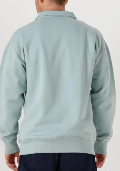 FORÉT forét trui hook half zip mint