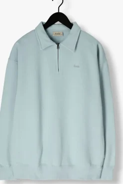 FORÉT forét trui hook half zip mint