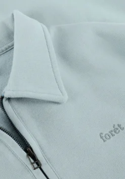 FORÉT forét trui hook half zip mint