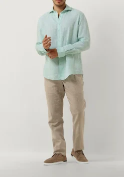 PROFUOMO casual overhemd shirt x-cutaway sc linnen mint Best
