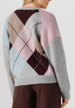 CO'COUTURE trui maja check v neck multi Hot