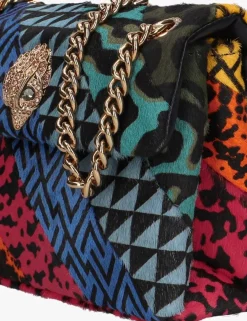 KURT GEIGER LONDON schoudertas leather mini kensington l multi