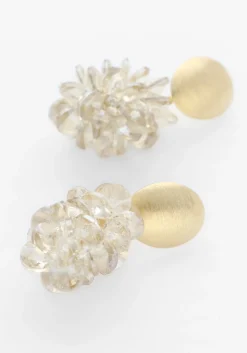 LOTT. GIOIELLI oorbellen thick oval crystal sequins multi