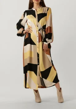 SUMMUM midi jurk dress graphic lines multi Sale