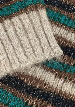 SUMMUM trui sweater colour alpaca lurex knit multi Clearance