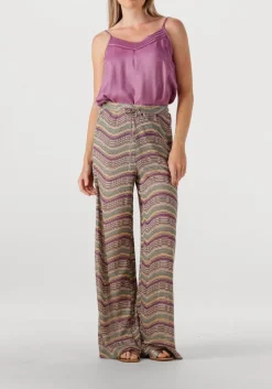 SUMMUM wijde broek wide leg pant colour sparkly wave multi Discount