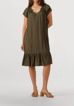 CO'COUTURE mini jurk sunrise cropped dress olijf Clearance