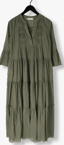 DEVOTION maxi jurk ocean olijf