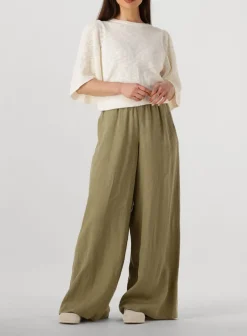 DRYKORN wijde broek ceiling olijf Clearance