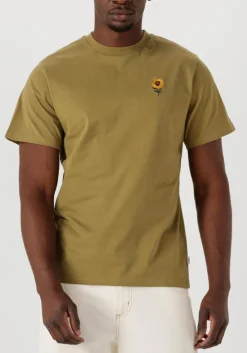 FORÉT forét t-shirt tournesol t-shirt olijf New