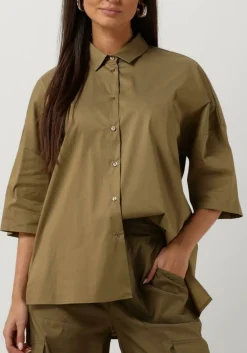 SEMICOUTURE blouses s4sk02 shirt olijf Discount