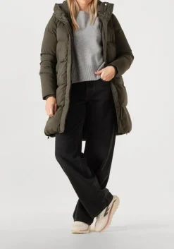 WOOLRICH gewatteerde jas kelly jacket olijf Online