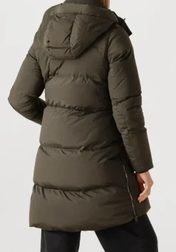 WOOLRICH gewatteerde jas kelly jacket olijf Online