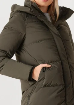 WOOLRICH gewatteerde jas kelly jacket olijf Online