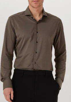 XACUS klassieke overhemden active shirt 520ml olijf Best