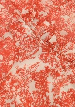 AMAYA AMSTERDAM midi jurk delia oranje New