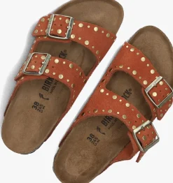 BIRKENSTOCK teenslippers arizona rivet border oranje Online