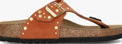 BIRKENSTOCK teenslippers gizeh rivet border oranje Clearance