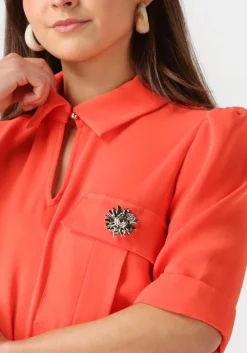 CAROLINE BISS mini jurk 1120 oranje Outlet