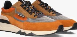 FLORIS VAN BOMMEL lage sneakers sfm-10234 de zager oranje Discount