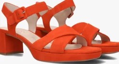 GABOR sandalen met hak 953 oranje Discount