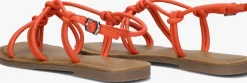 LINA LOCCHI platte sandalen l1285 oranje New