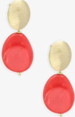 LOTT. GIOIELLI oorbellen squeezed drop oranje