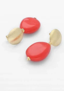 LOTT. GIOIELLI oorbellen squeezed drop oranje