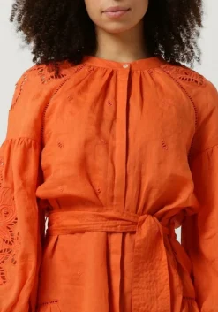 SCARLETT POPPIES mini jurk sunshine babe short oranje