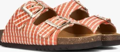 SCHOLL slippers noelle raffia oranje New