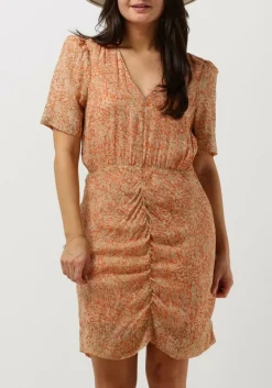 SECOND FEMALE mini jurk mora mini dress oranje Sale