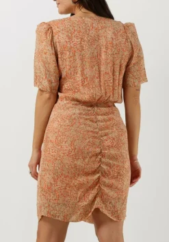 SECOND FEMALE mini jurk mora mini dress oranje Sale