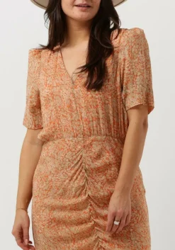 SECOND FEMALE mini jurk mora mini dress oranje Sale