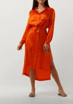 SEMICOUTURE midi jurk fillipa dress oranje Sale