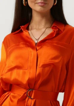 SEMICOUTURE midi jurk fillipa dress oranje Sale