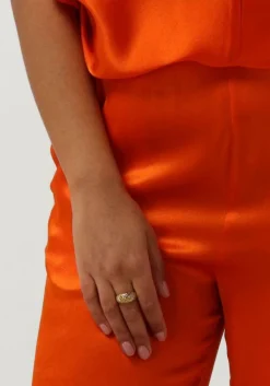 SEMICOUTURE pantalon emmerson trousers oranje Outlet