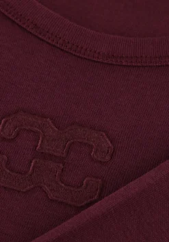 CO'COUTURE e top granny embroidery paars