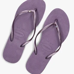 HAVAIANAS e teenslippers slim crystal sw ii paars Outlet