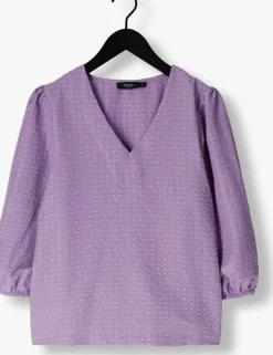 SPOOQ THE LABEL e blouses flores top paars Clearance