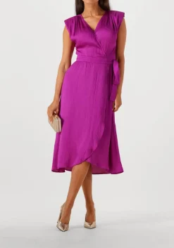 SUNCOO e midi jurk cesaria paars Best