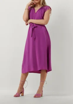 SUNCOO e midi jurk celest paars Discount